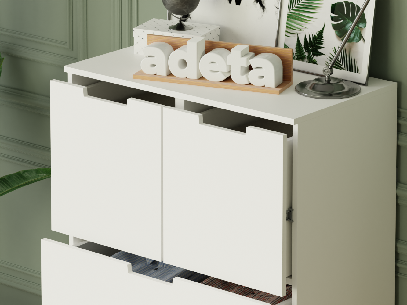 Комод Нордли 40 white ИКЕА (IKEA) изображение товара